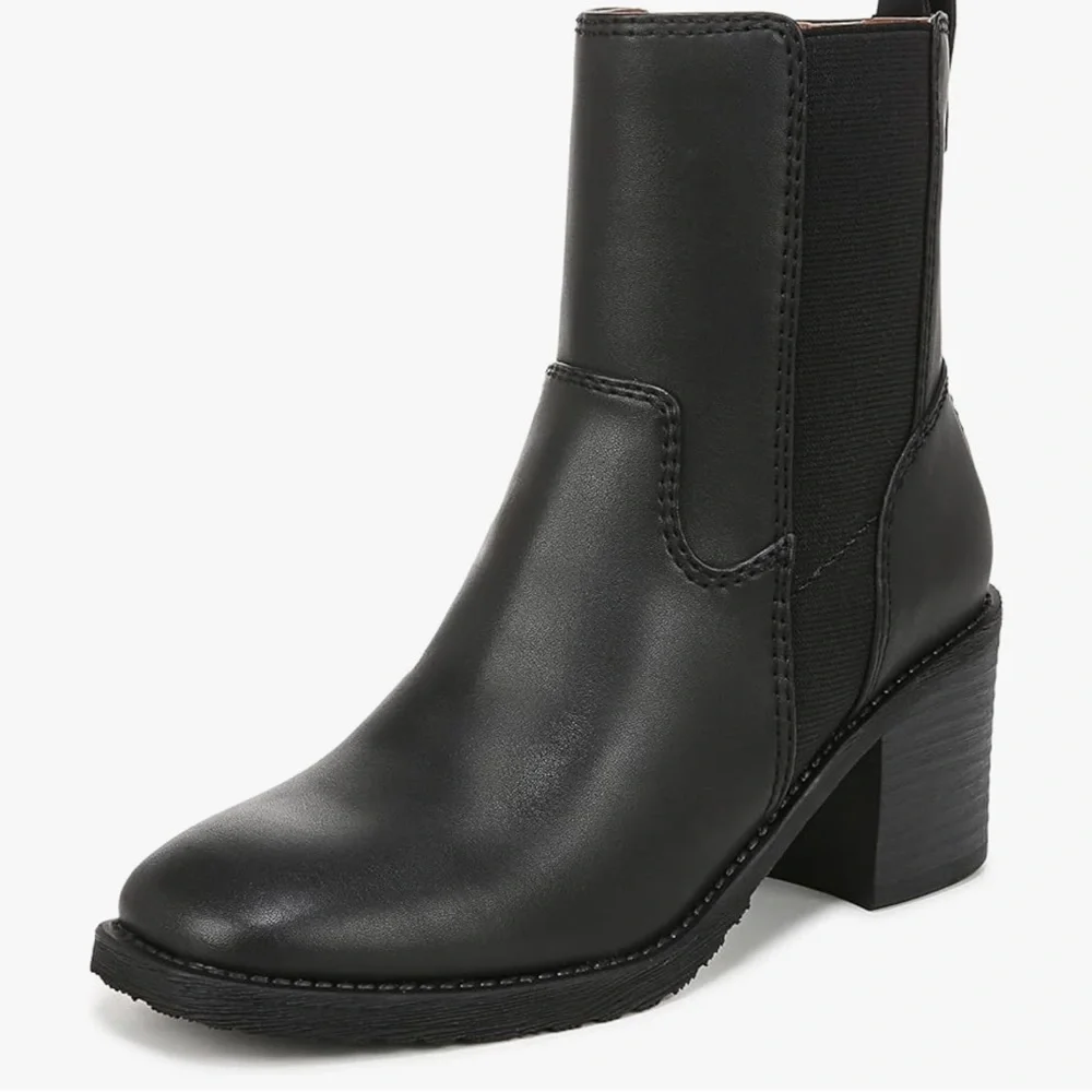 Zodiac Claret Chelsea Boots 11 Brown Ankle Booties Vegan Leather Heel - Picture 1 of 5